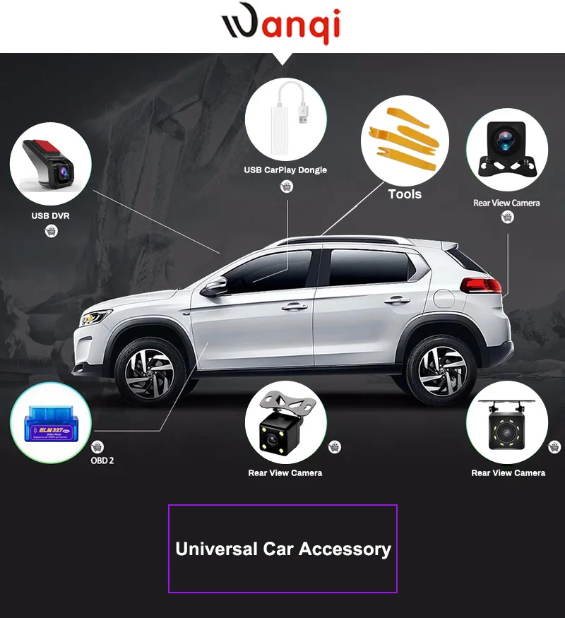 Автомагнитола для Nissan Kicks 2017-2018 с функциями мультимедиа, видеоплеера, навигации GPS, Android 8.1, аксессуарами SWC, BT, WIFI, седан, без DVD.