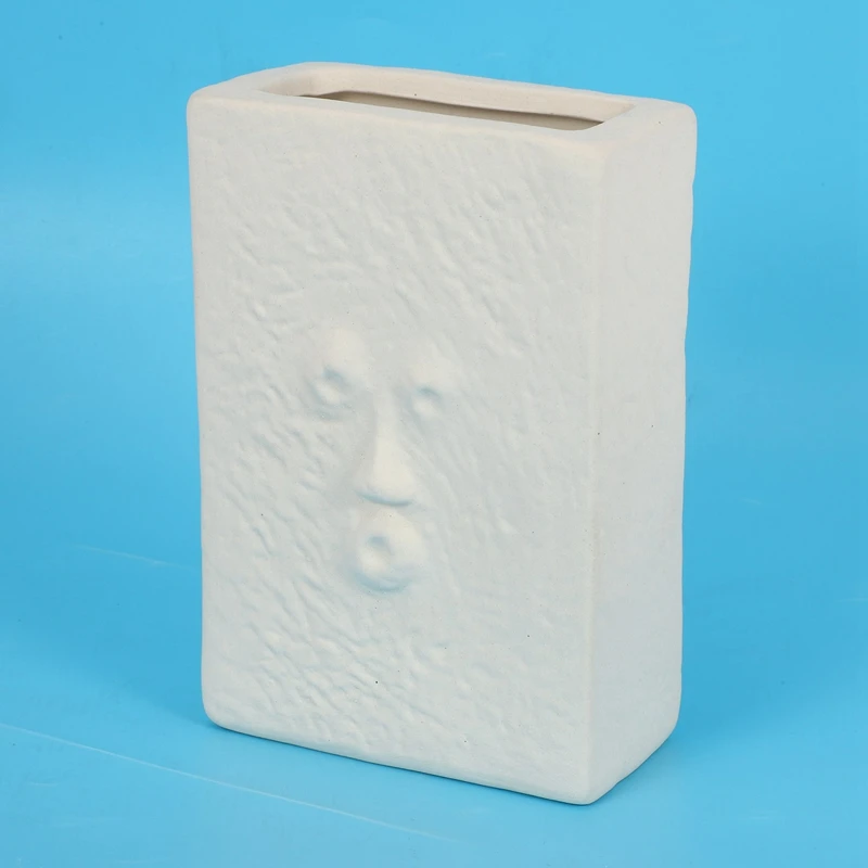 Home Decor Creative Ceramic Vase for Flowers Human Face Design Nordic Decoration Luxury Pot Dried Flower | Дом и сад