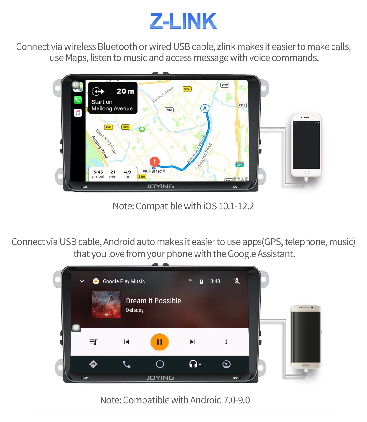 JOYING 9 ''8 core android 6,0 Автомобильный dvd для vw passat b7 b6 golf Polo Tiguan Octavia Rapid fabia с gps-навигацией радио плеер