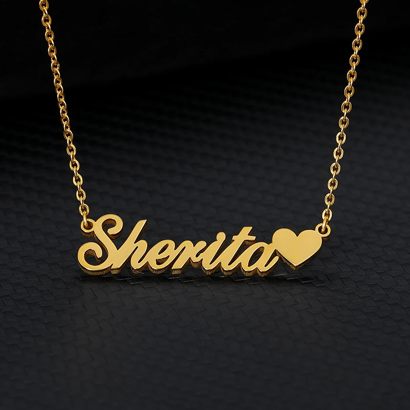 Ожерелье с именем на заказ сердцем/короной/бабочкой ювелирные изделия для женщин