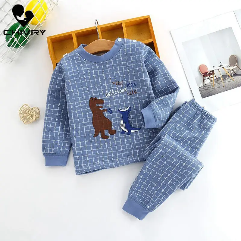 Новинка 2020 пижамный комплект для мальчиков и девочек Милая футболка с длинным