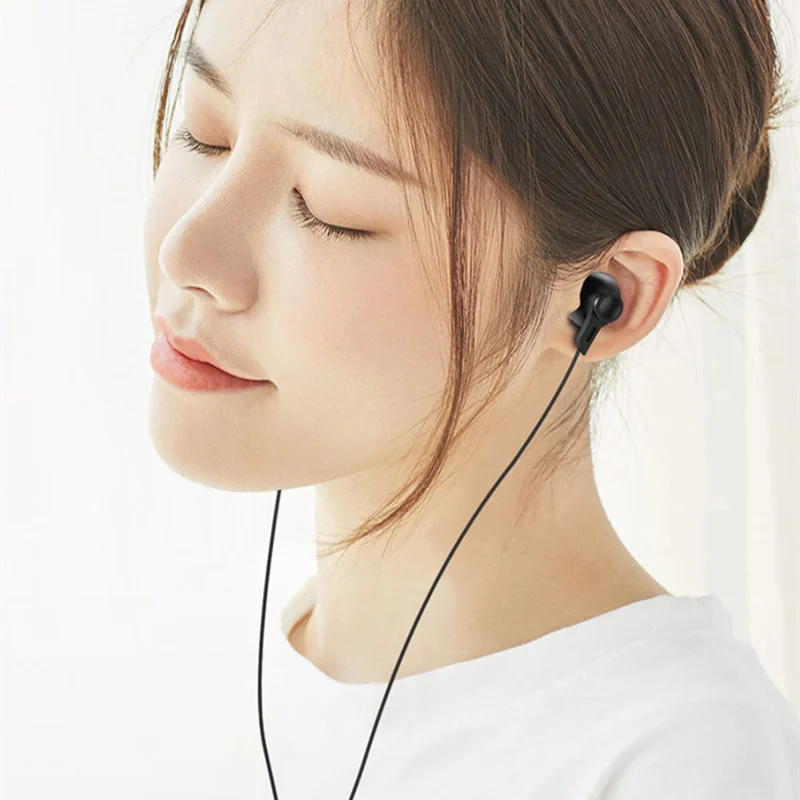 Универсальные стереонаушники вкладыши двойной проводной микрофон 3 5 мм