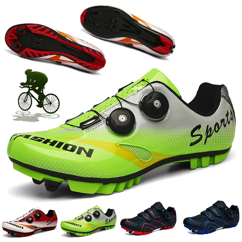 

2021 sapatilha ciclismo mtb Shoes Men Professional Cycling Shoes Bicycle Racing Sneakers Breathable Self-Locking Road Bike Shoes