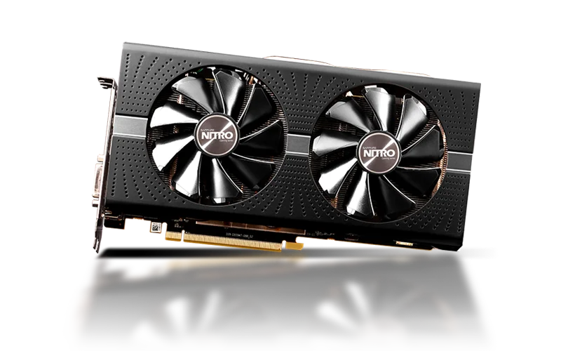 Сапфировая графическая карта rx580 2048sp 8g OC radeon GDDR5 256bit 14nm amd 8000MHz 1306MHz DirectX 12 2048 единиц