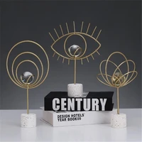 2021 creativity gold metal eyes display stand for crystal glass ball photography ball base sphere globe holder home ornaments