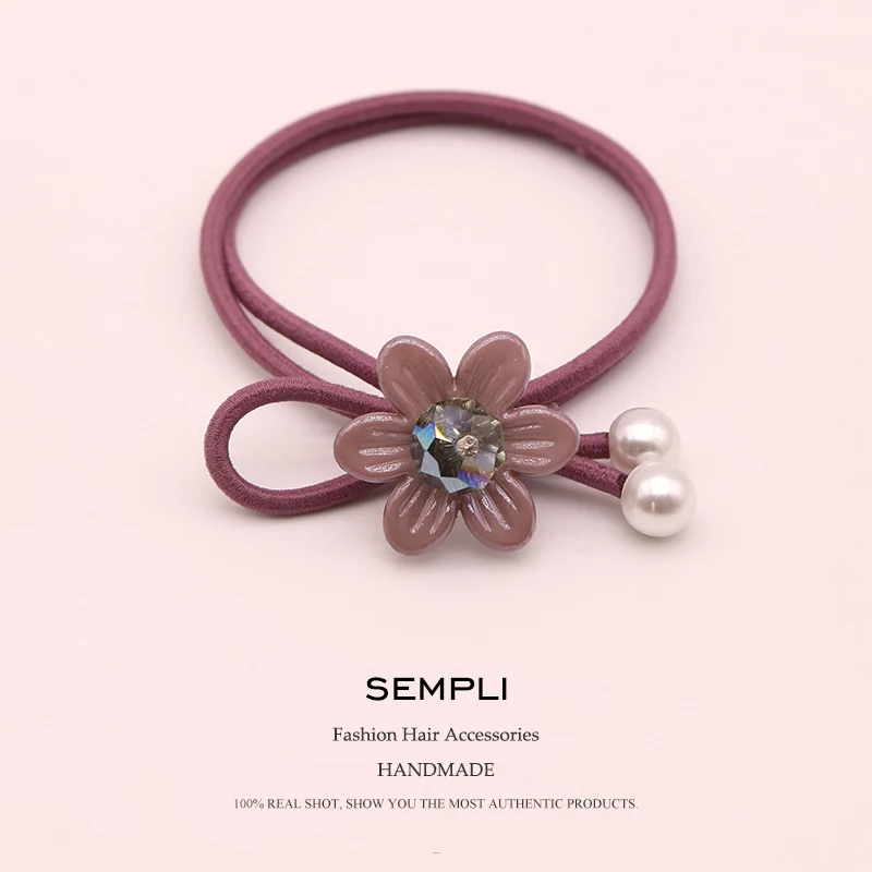 Sempli 100% нейлоновые эластичные резинки для волос женские пластиковые с