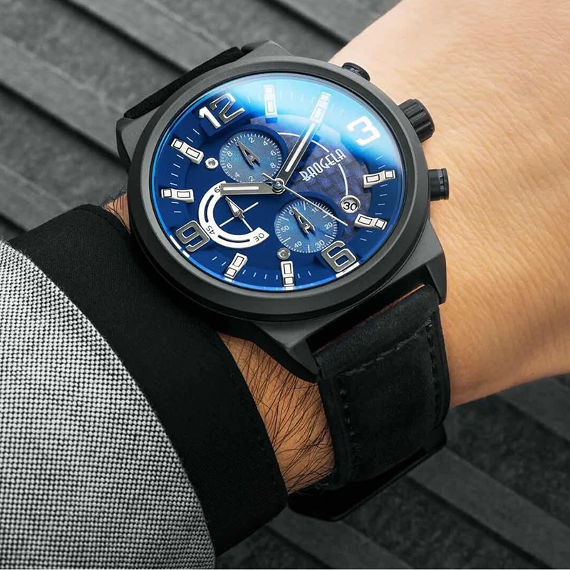 Часы наручные BAOGELA Мужские кварцевые брендовые водонепроницаемые армейские в