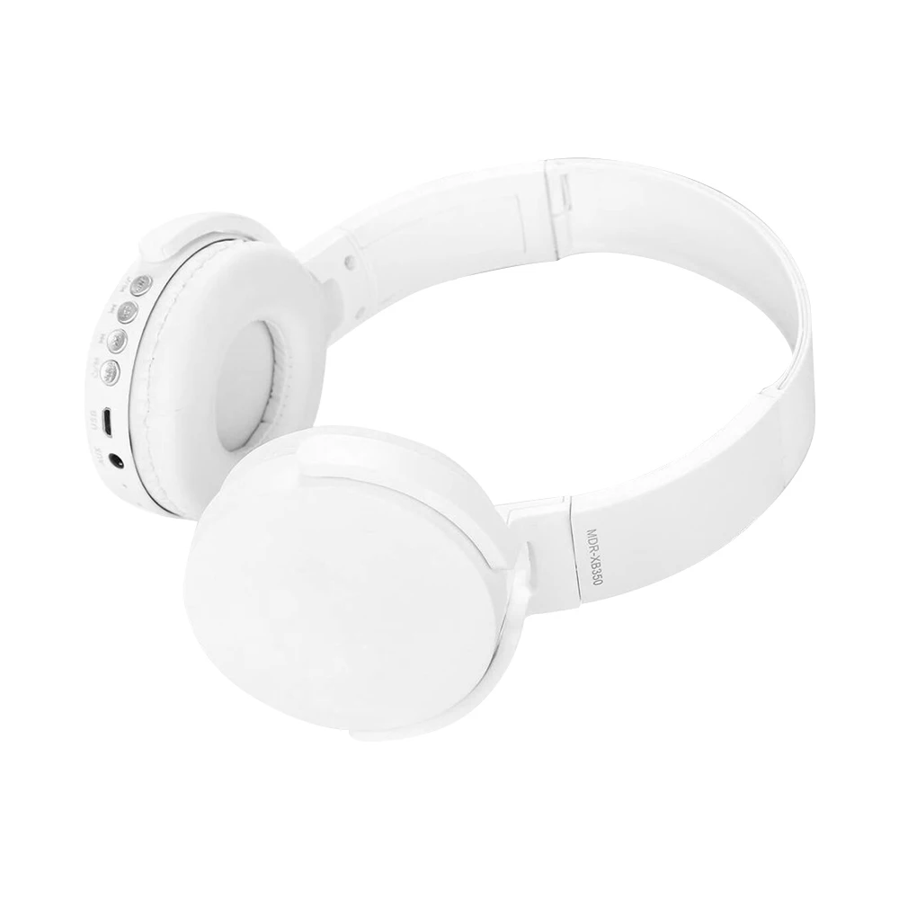 350BT Active Noise Canceling Headphones Wireless Bluetooth Headset with Mic ANC Hi-Fi Stereo On Ear Earphone Deep Bass Over Ear - Цвет: Белый