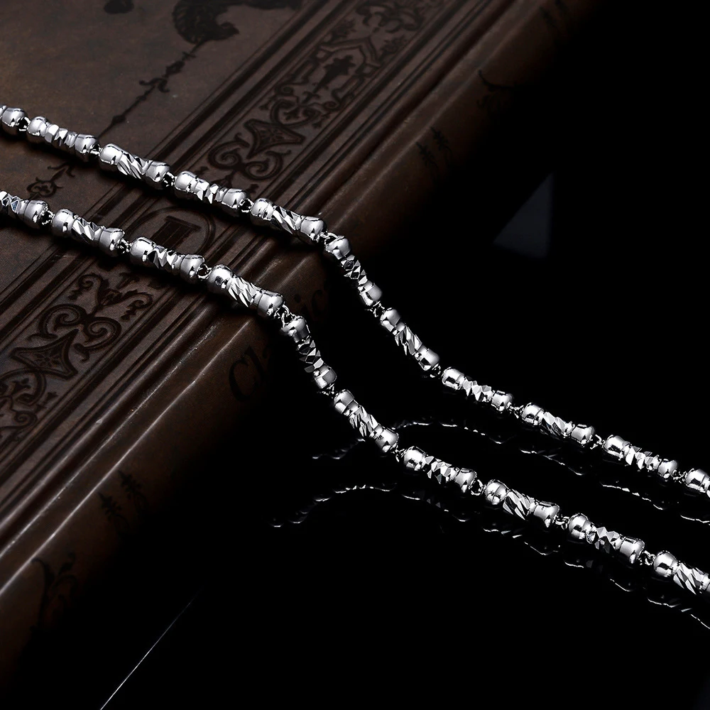 Мужское ожерелье из стерлингового серебра S925 шириной 5 мм цепочка-слиток модное