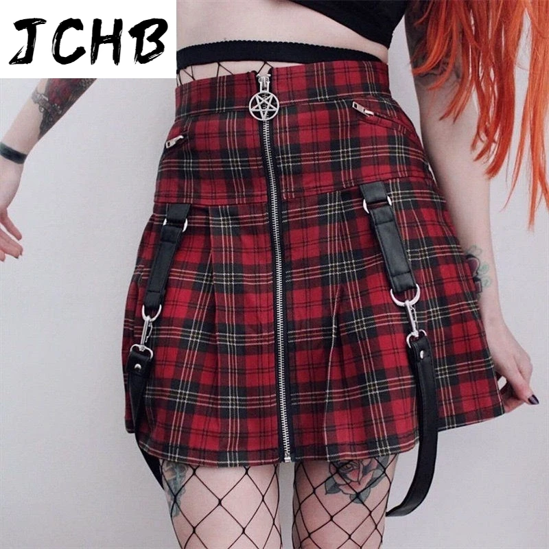 

2021 Summer Korean Ins Harajuku Port Style Retro High Waist Skirt A-line Skirt Was Thin Student Pleated Skirt Belt Women's Sk