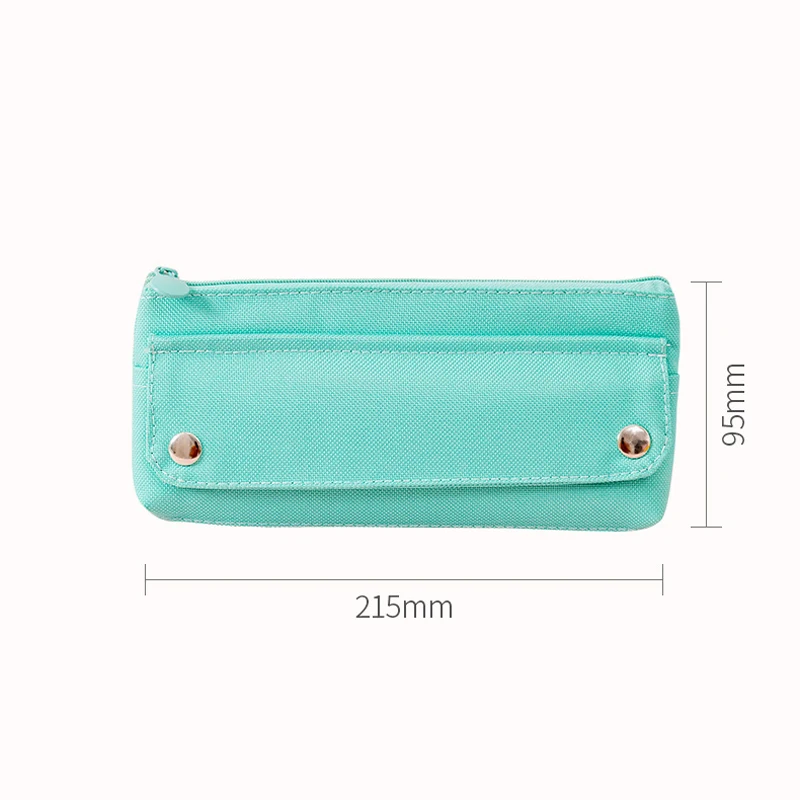 

Creative Solid Color Pencil Case for Girls Student Stationery Box Simple Trapezoid Pencil Bag Pouch School Supplies Stationery