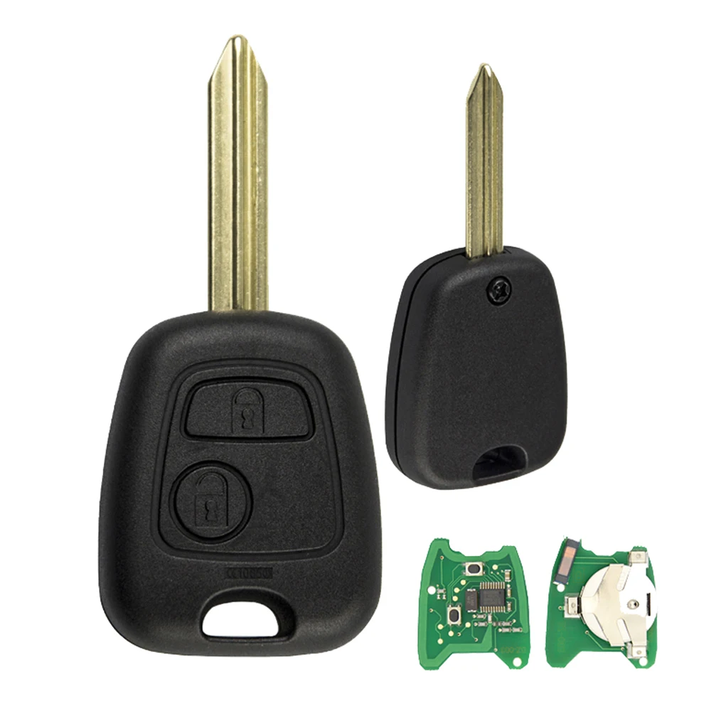 OkeyTech 2 шт. дистанционный ключ для Citroen C3 C4 C5 Berlingo Xsara Picasso X7 Peugeot 206 407 3008 SX9 Blade 433 МГц ID46