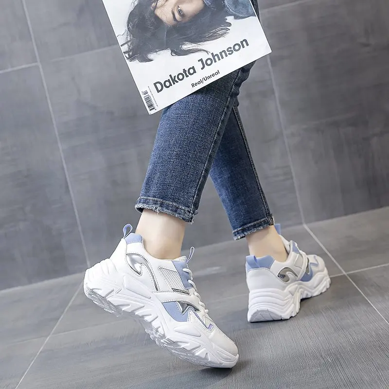 

Synthetic leather sneakers Womens shockproof Running Shoes Breathable Walking shoes Classic high-top sneakers casual shoes