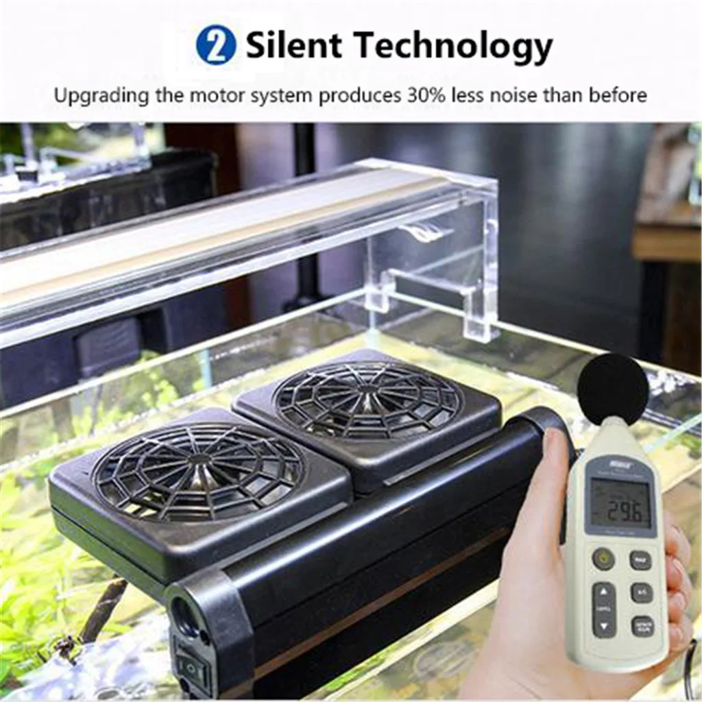 3 вентилятора Охлаждающие вентиляторы для аквариума охладитель холодного