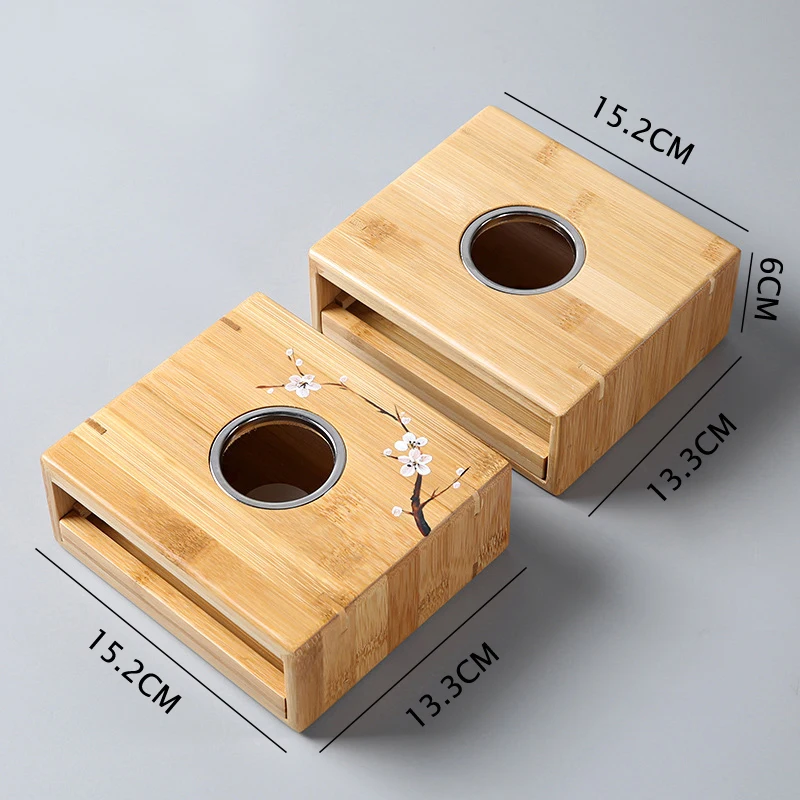 Бамбуковый подогреватель для чая подсвечник с подогревом термостат в японском