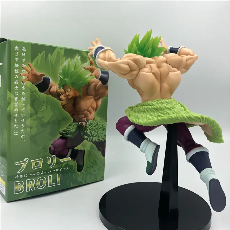 Dragon Ball Z Super Broly Movie Ver. Зеленые волосы против Гоку броли Супер Saiyan боевой формы ПВХ Фигурки Модель DBZ 24 см