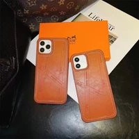 luxury leather phone case for iphone 12 11 pro max 7 plus 8plus x xs max xr silicone case protection cover with retail packaging