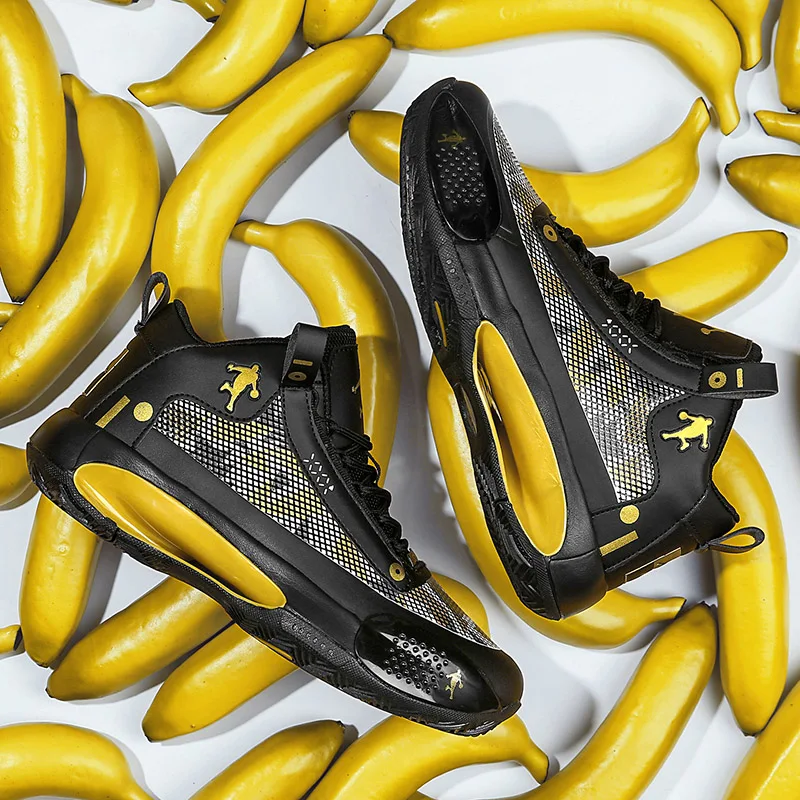 

UANK High-Quality Basketball Shoes Men's Sports Shoes Couple Models Four Seasons Middle Cut Non-Slip Outdoor Sports Shoes Coach