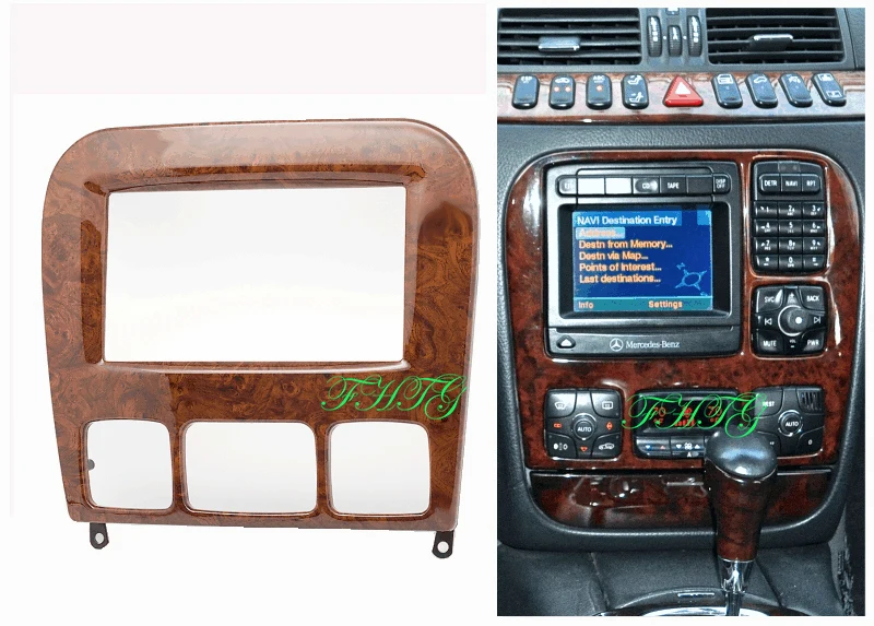 Автомобильная панель Fascia подходит для 2006 BENZ S CLASS (W220) двухдиновая