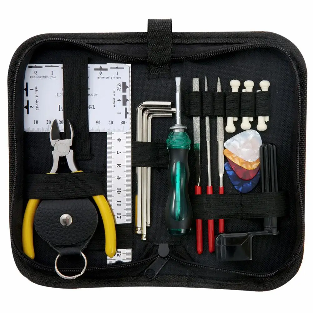 Инструменты для технического обслуживания акустической электрогитары набор