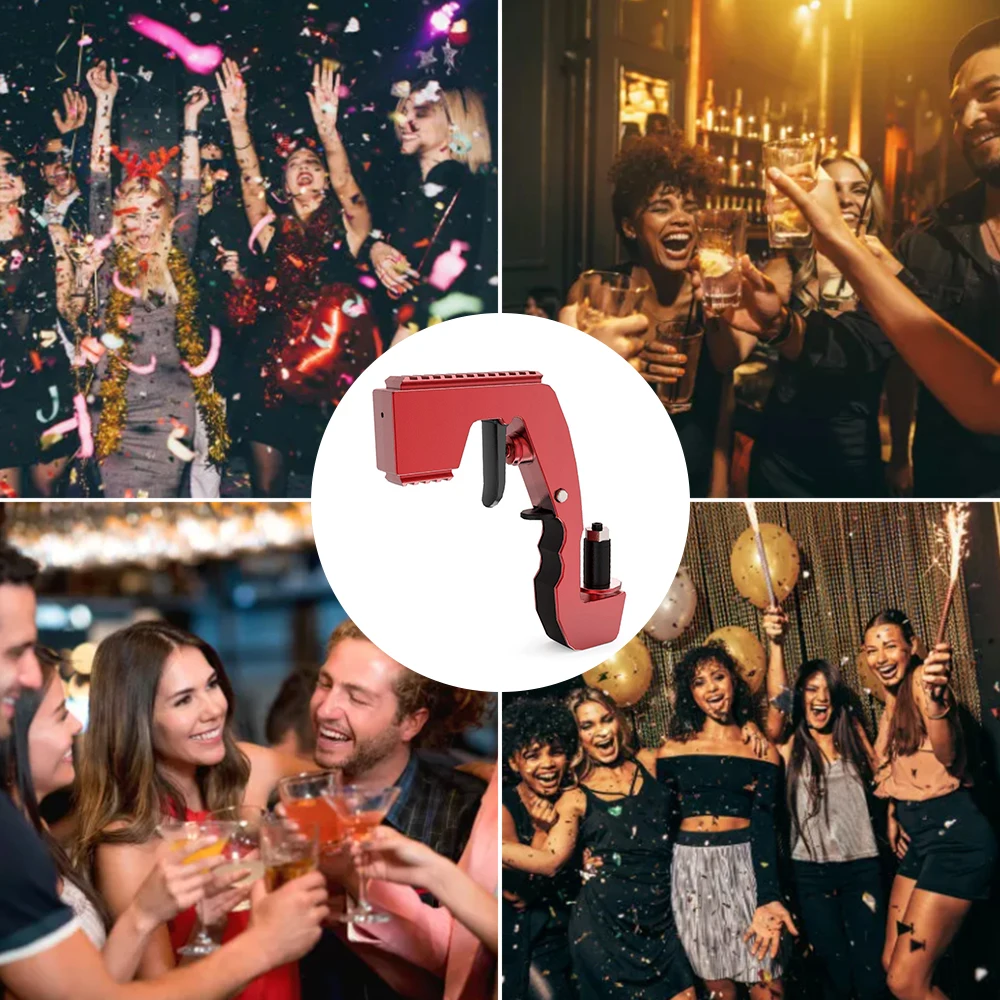 

Champagne Wine Dispenser Gun Sprayer Squirt Gun Shoot 30 Feet away Magic Wine Decanter Kitchen Bar Party Tools