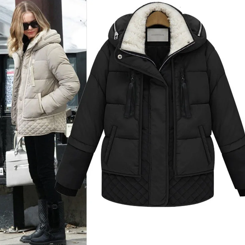 Костюм платье легкий длинный мех ягненка код утолщение военный проект пуховики