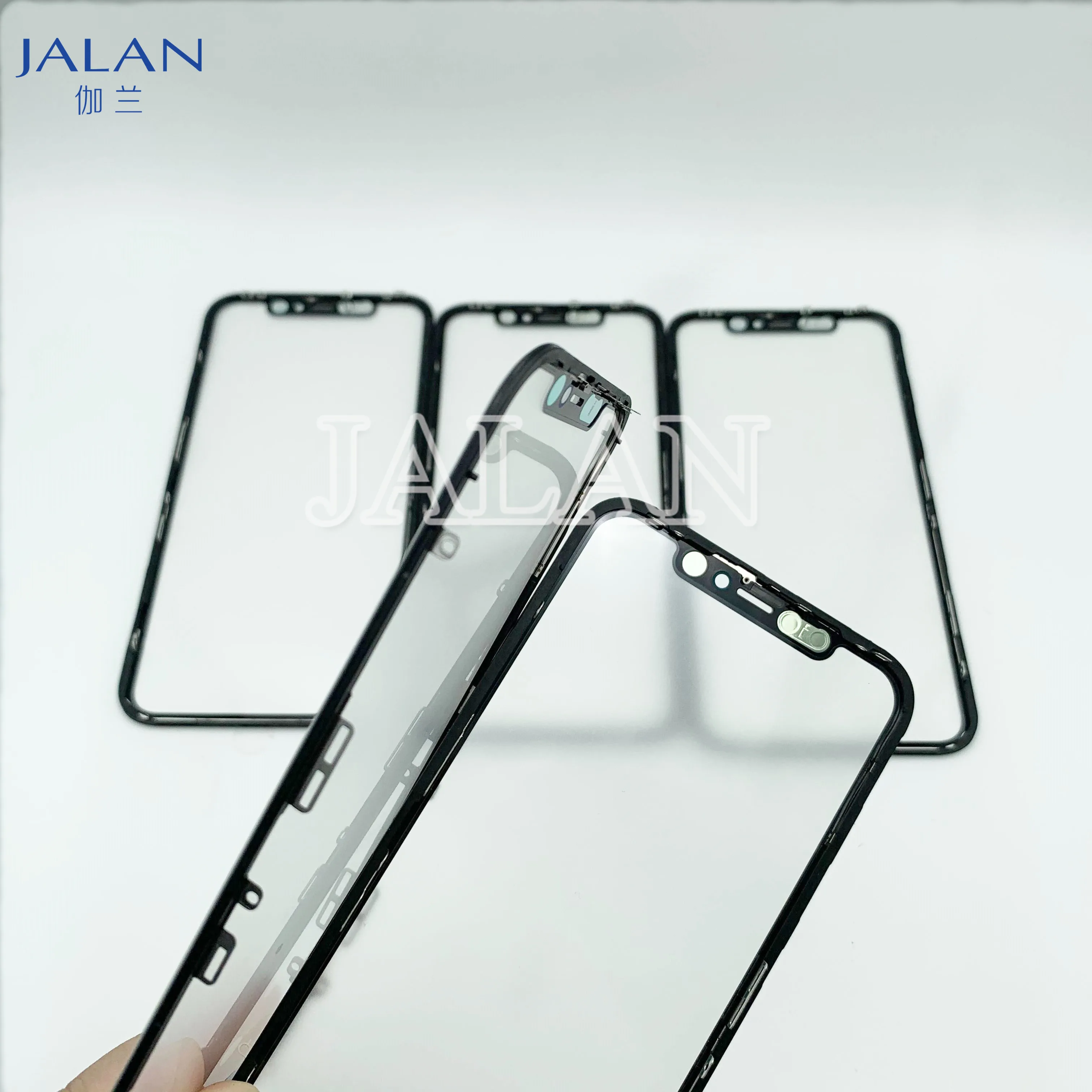 2pcs Glass with Frame+oca+Eeamesh For IP 11 XR LCD Touch Screen Outer Bezel OCA Glue Replacement Repair | Мобильные телефоны и