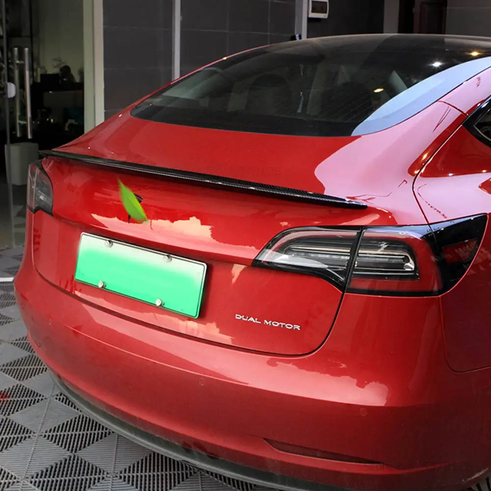 Для Tesla Model 3 высококачественный спойлер из углеродного волокна 2017 2018 2019 2020 задний