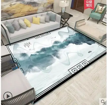 

Modern 4000*3000mm Abstract Large Pastoral Style Soft Carpet For Living Room Bedroom Kid Fashion Play Delicate Rugs New Design