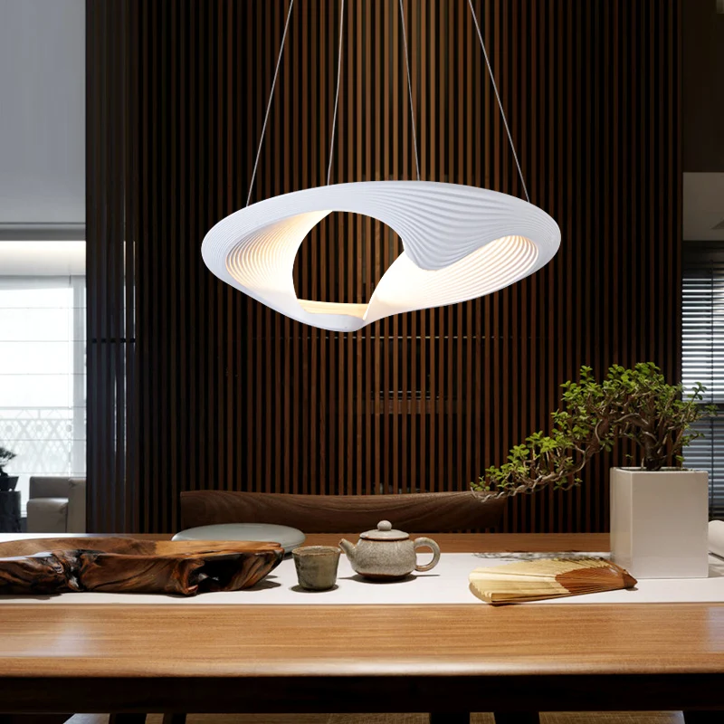 Скандинавские белые светодиодные подвесные светильники креативное искусство