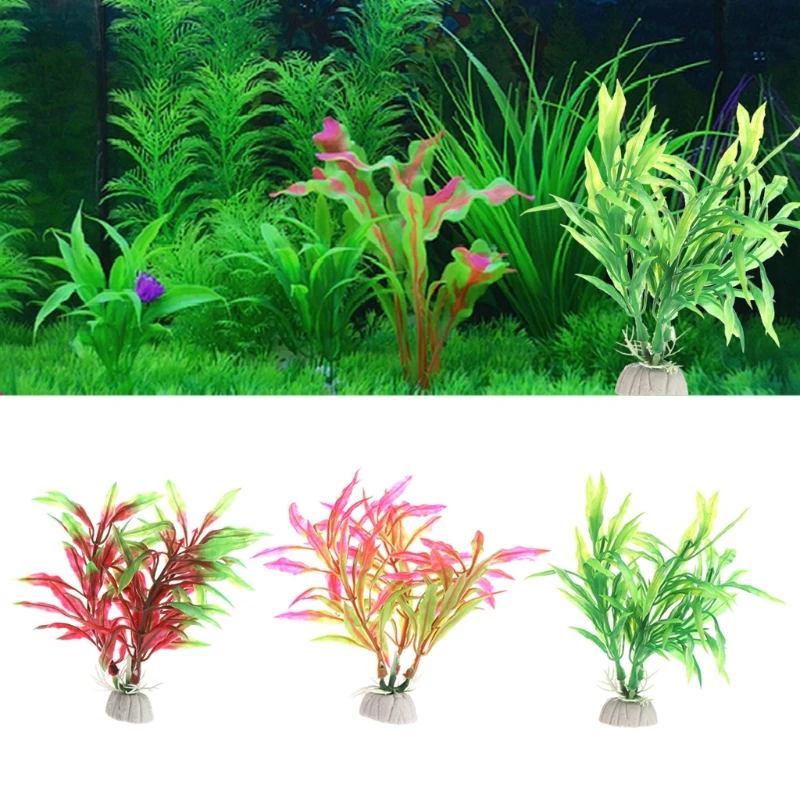 Аквариумный декор для аквариума Искусственный пластик подводная трава