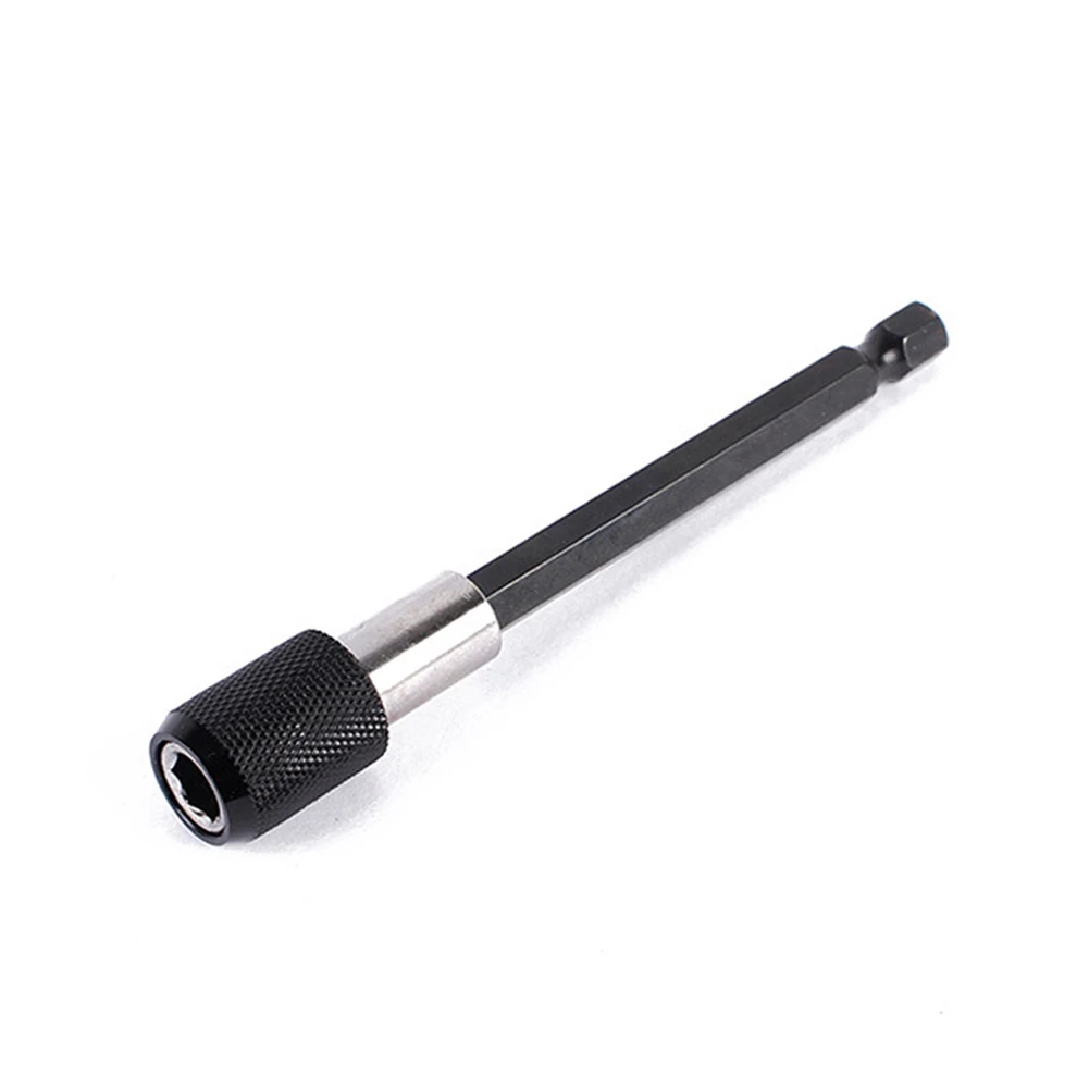 

Quick Change Extension Bit 1/4in Hexagon Rod Shank Long Handle Screwdriver Bit Holder Quick Release Self-locking Extension Rod