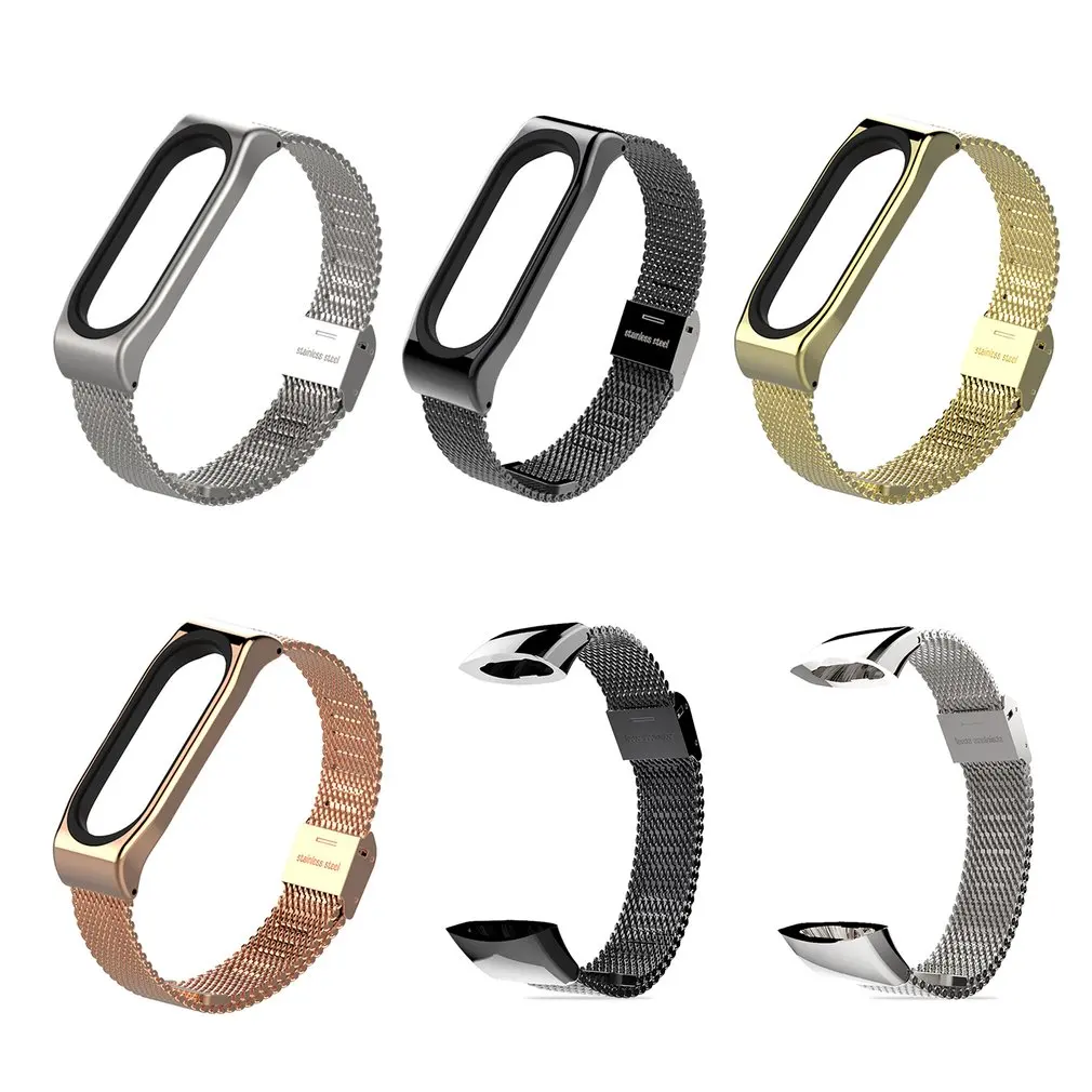 Новый браслет mi jobs Band 3 ремешок для Xiaomi умный из черного металла | Наручные часы
