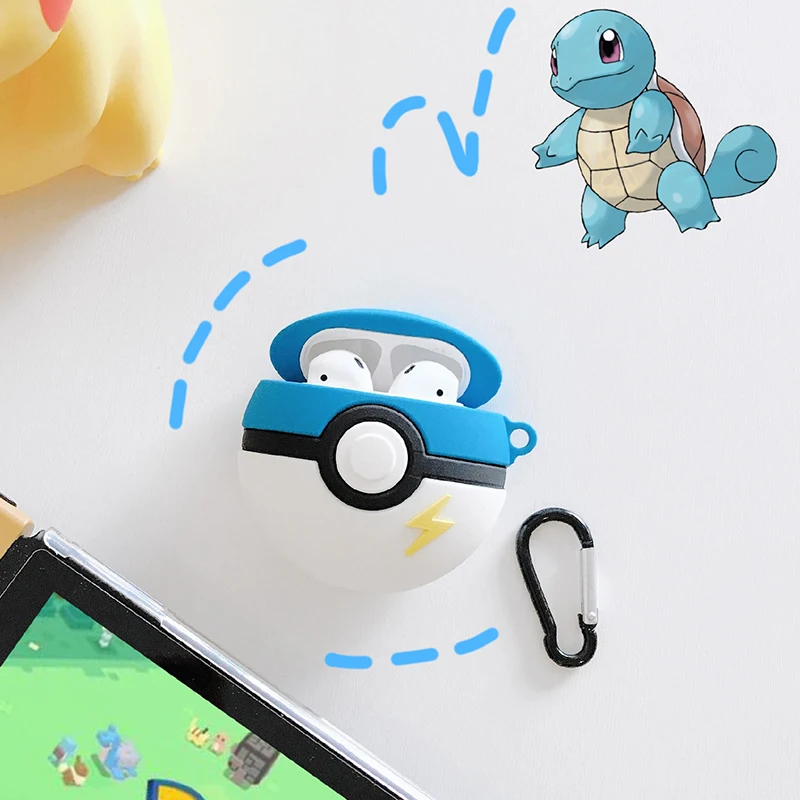 Горячий мультяшный силиконовый чехол для Poke Ball защитный Airpods беспроводной Bluetooth