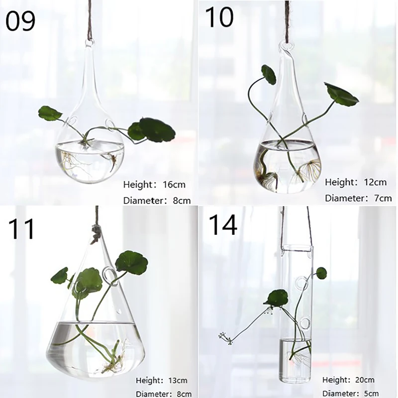Home Planters Clear Glass Flower Plant Stand Hanging Vase Ball Terrarium Container For Garden And Decor | Дом и сад