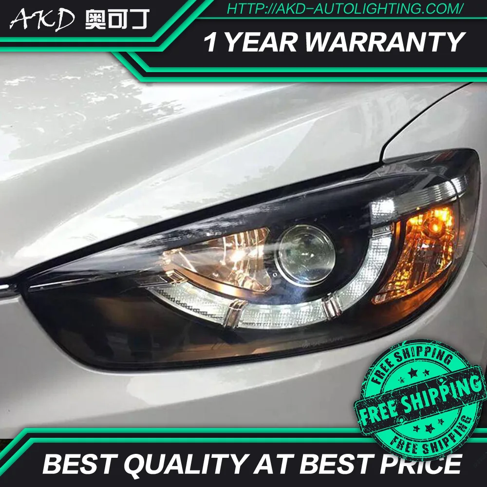 АКД автомобильного тюнинга фар для Mazda CX-5 2013-2016 светодиодные фары DRL