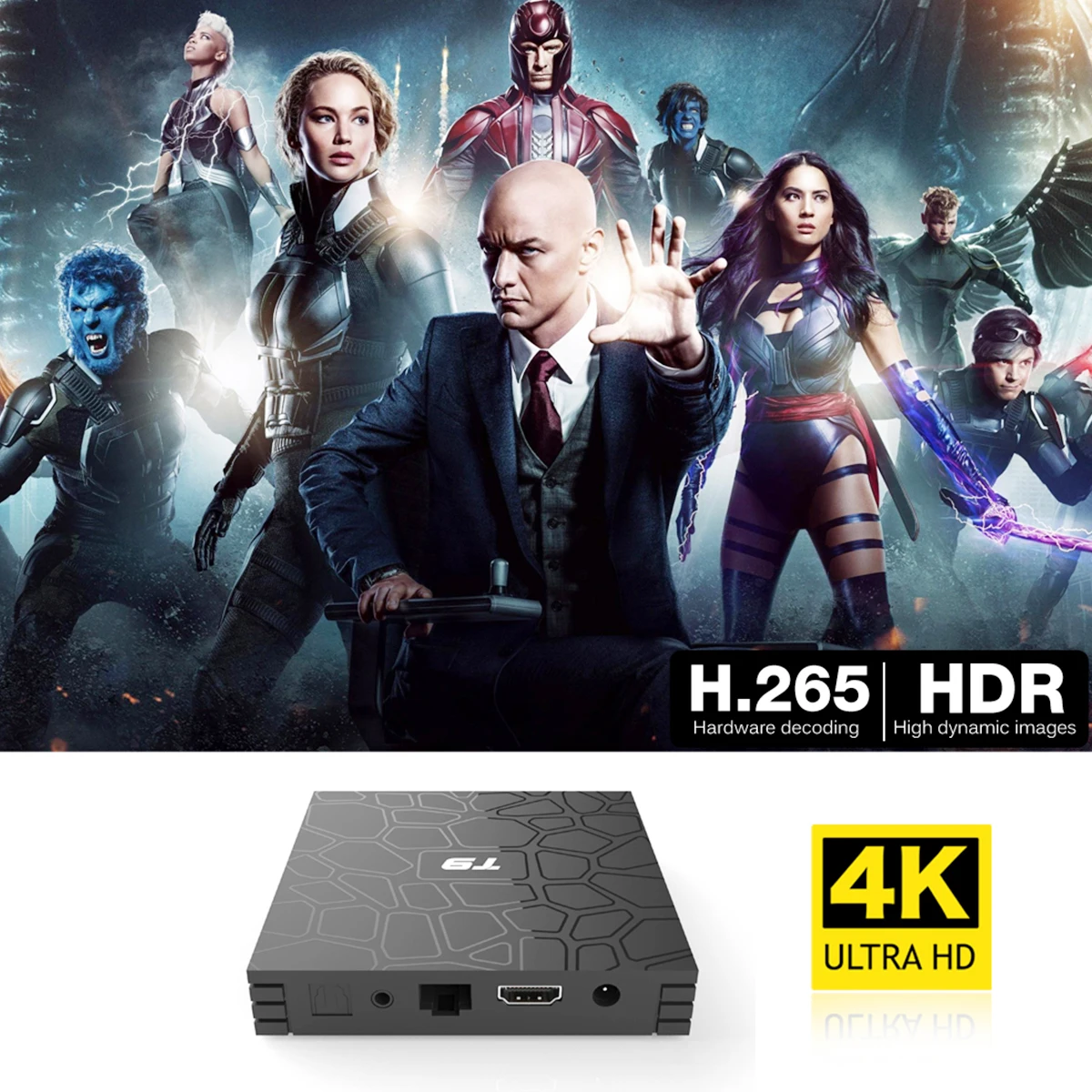 T9 ТВ бокс новейший 4K Android 8 1 RK3328 Четырехъядерный 4 ГБ ОЗУ 32 Гб ПЗУ Smart tv Box Netflix