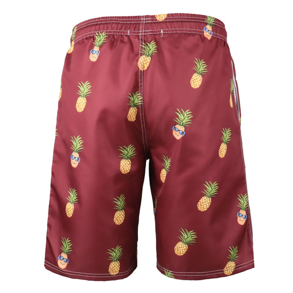 Мужские пляжные шорты быстросохнущие спортивные бермуды с 3D принтом одежда для