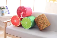 creative plush simulation fruit storage stool bag adult children chair cute special home small board direct sales