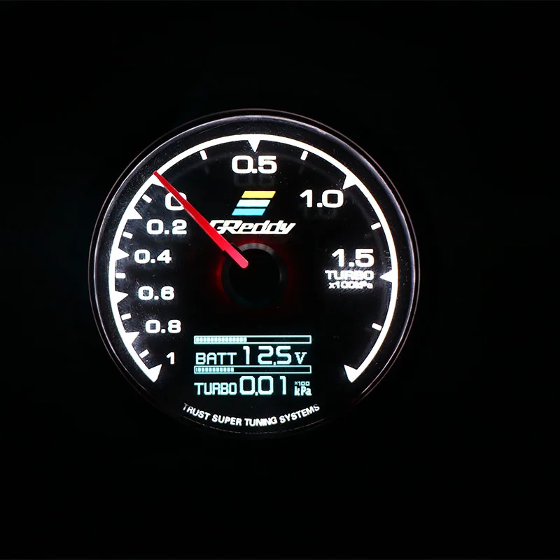 Turbo Boost GReddi мульти D/A lcd цифровой дисплей Turbo Boost автомобильный измерительный прибор 2,5 дюймов 60 мм 7 цветов в 1 гоночный метр - Цвет: Turbo Boost