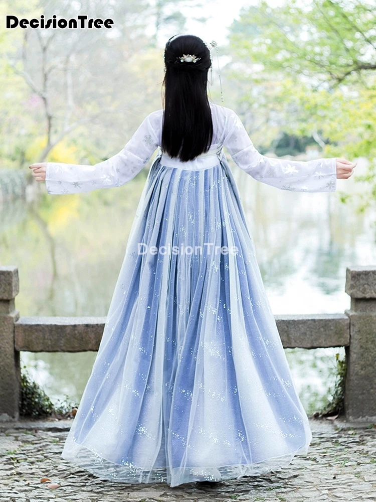 

2021 ancient chinese costume women traditional hanfu tang dynasty dance costumes folk fairy dress outfits folk dance costume