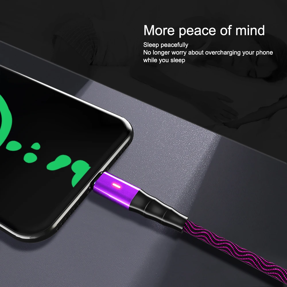 3A USB кабель Тип C для Samsung A70 S10 Huawei P30 lite QC3.0 Micro Мобильный телефон зарядное