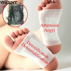 Пластыри для ног Artemisia Argyi, Детокс, токсины, очищение ног, травяные клейкие подушечки для тела, личная гигиена