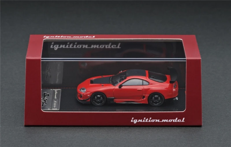 Модель зажигания IG 1:64 Toyota Supra A90 JZA80 RZ Nissan GTR R34 Skyline 2000 Дамская HONDA NSX Mazda RX7 FD3S литая