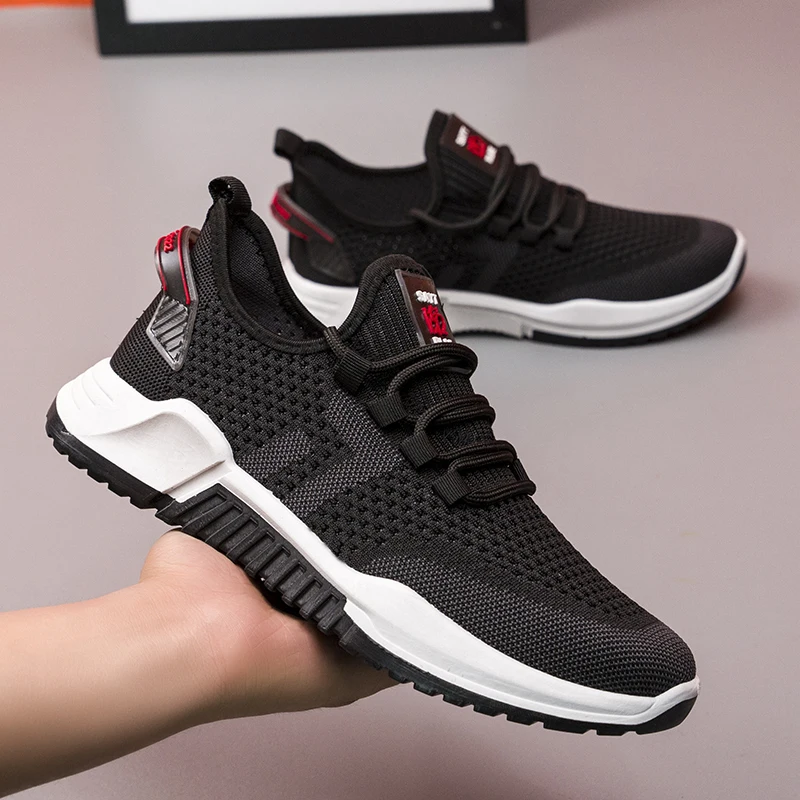 

Rubber Platform Men Sport Shoes Summer Breathable Running Jogging Sneakers Casual Mens Trainers Size Zapatillas Hombre Footwear
