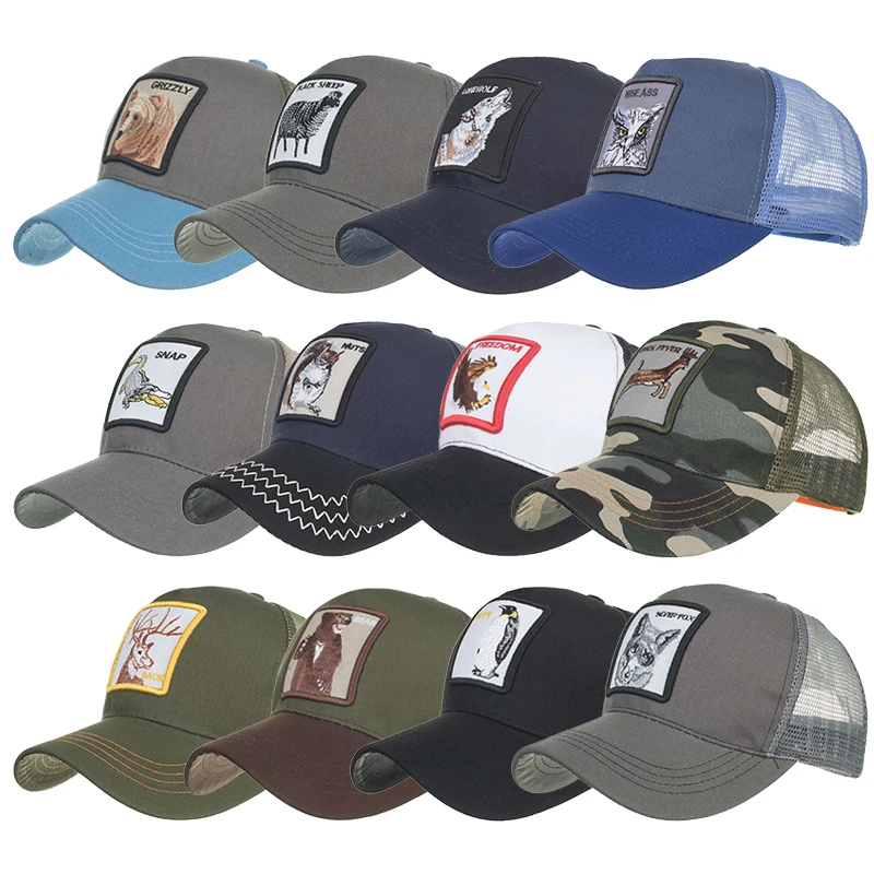 Бейсболка унисекс с вышитыми животными 21 стиль бейсболка защелкой для мужчин и