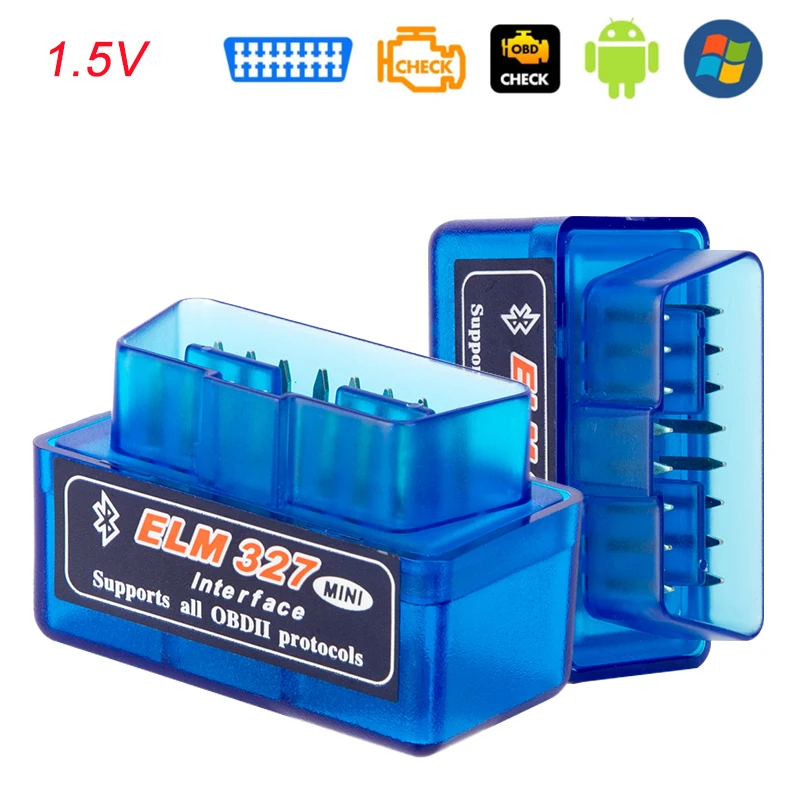 

ELM327 OBD2 сканер ELM327 Bluetooth ELM 327 V1.5 1PCB считыватель кодов автомобильный диагностический инструмент автомобильный для Android Windows