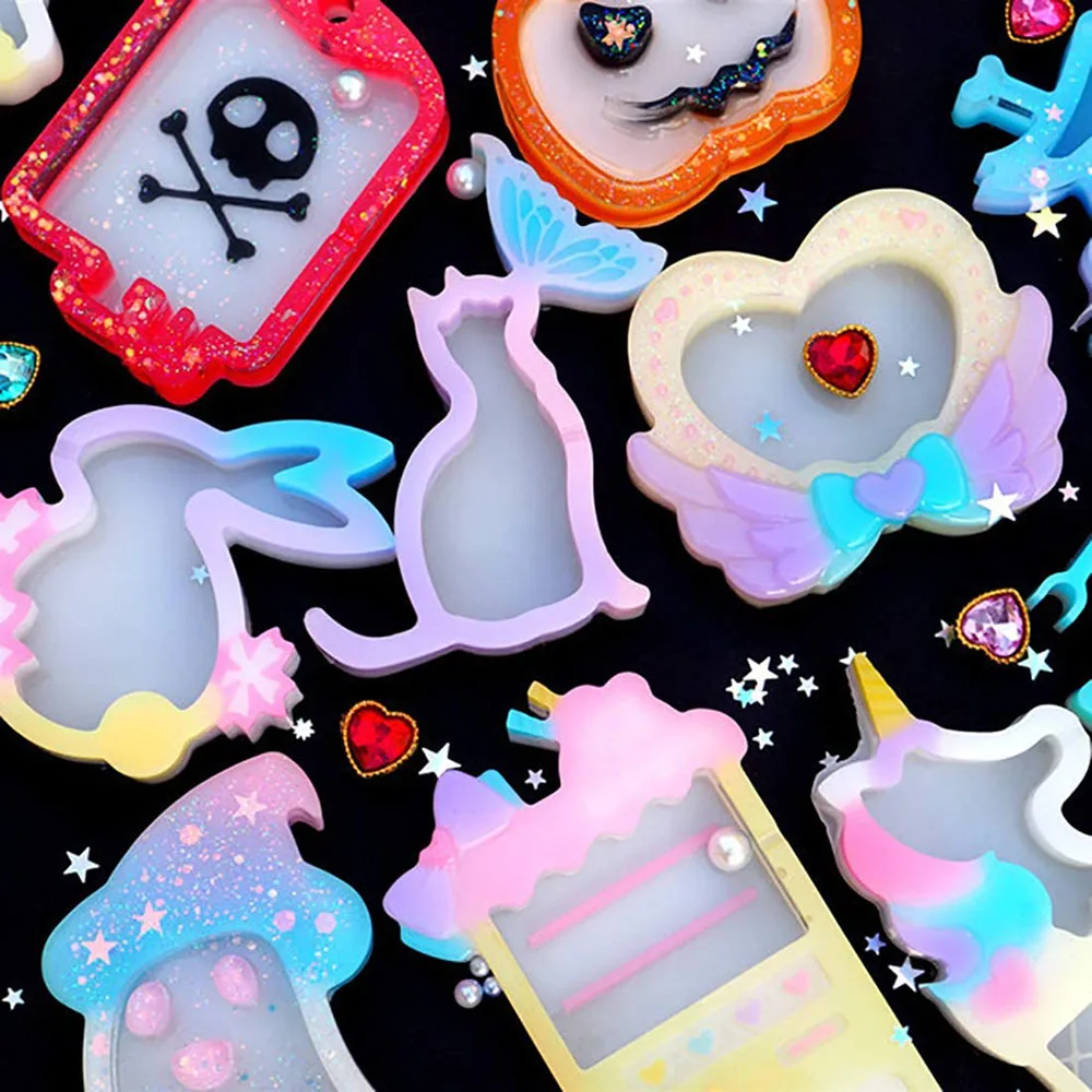 12 стилей шейкер зыбучий песок смола литье силиконовые формы Тыква Форма