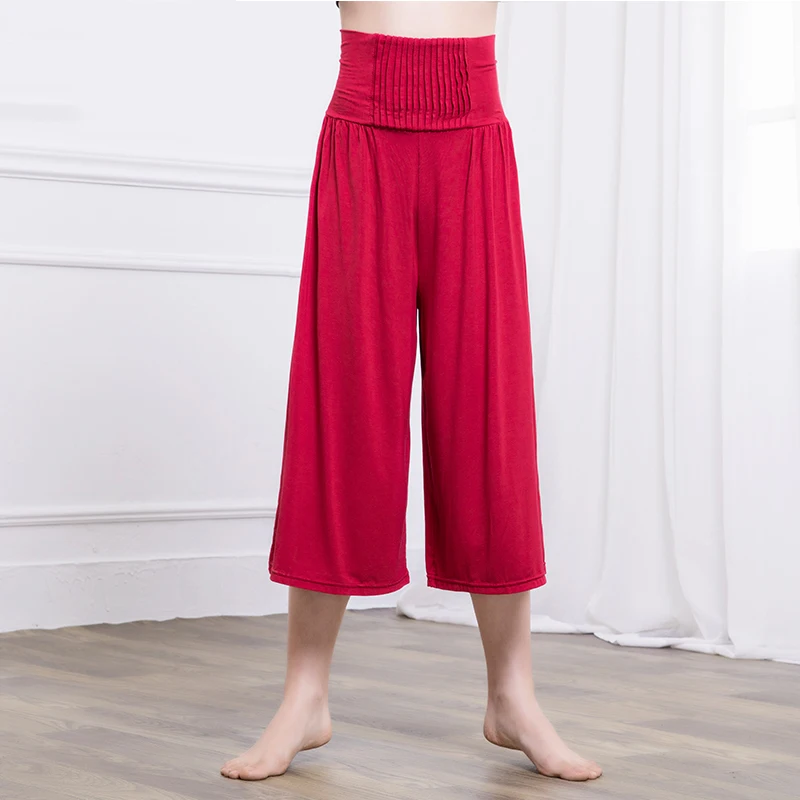 

Belly Dance Pants Women Practice Clothes Oriental Dance Costume Female Modern Dance Long Pants Belly Classical Clothing DQL1442