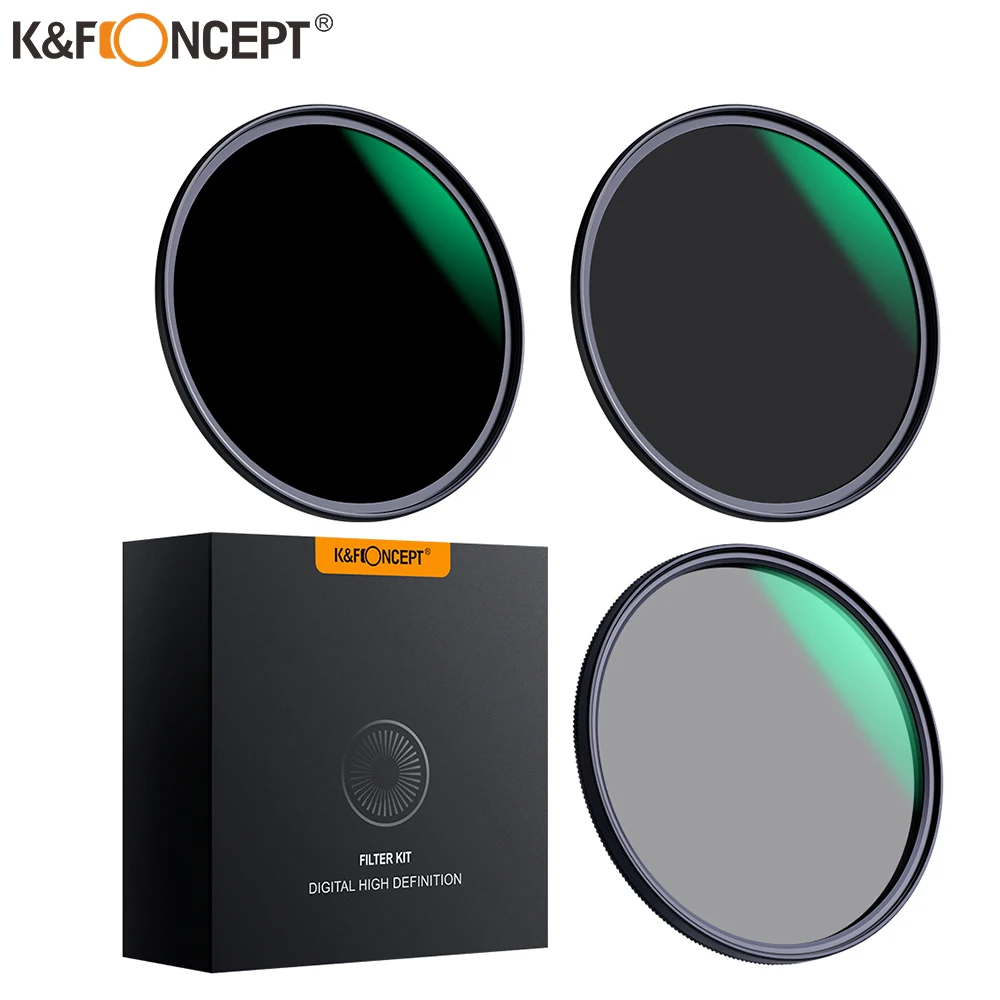 Фильтр объектива K & F Concept ND8 ND64 CPL поляризационный фильтр нейтральной плотности